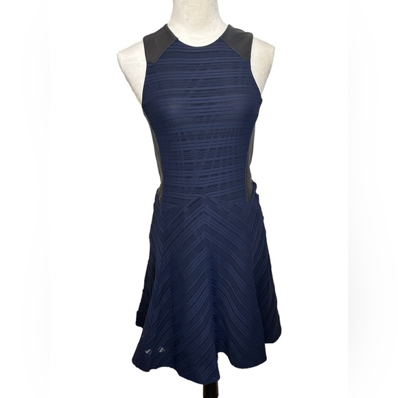 rag & bone Dresses & Skirts - Rag & Bone Caviar Crete Tank leather cut out sleeveless mini skater dress